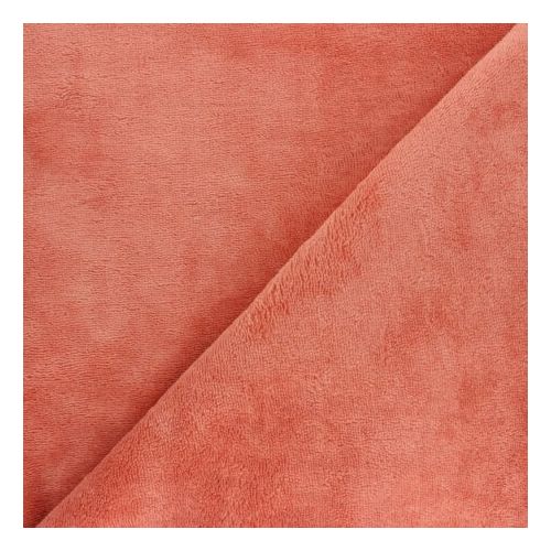 Tissu micro éponge marsala 40%bamb/40%pol/20%cot larg 150 cm