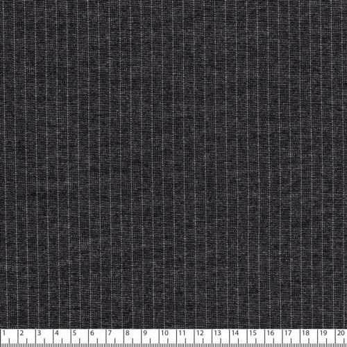 Tissu jersey épais gris rayure claire 65%vi/20%pa/10%pl/5%el