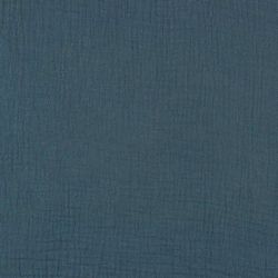 Tissu double gaze bleu jeans Bio