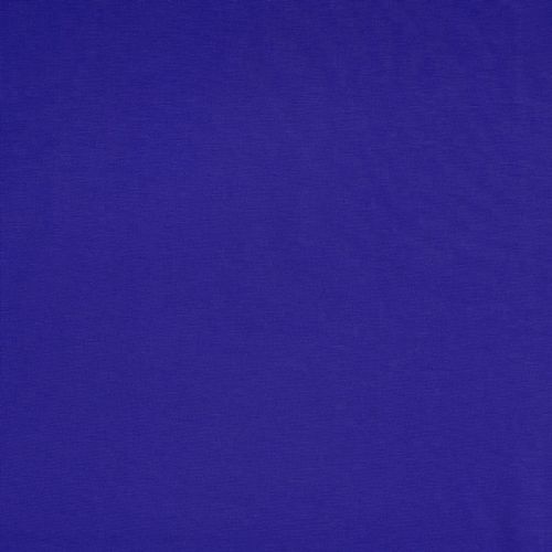Tissu jersey punta di Roma uni bleu électrique 