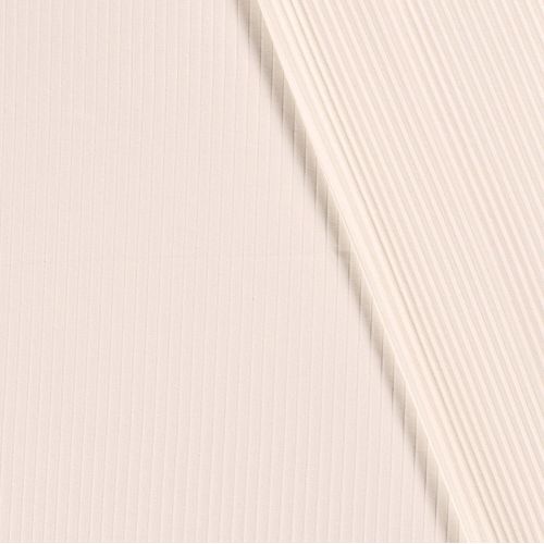 Tissu jersey côtelé 6 mm écru 