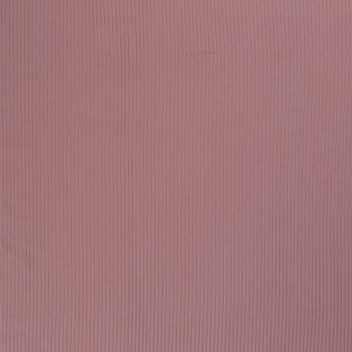 Tissu jersey cotelé 6 mm vieux rose